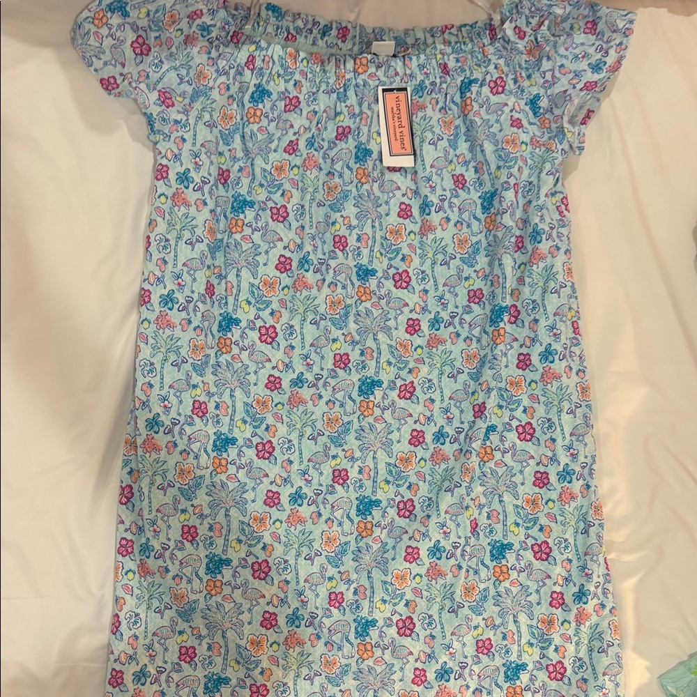 BRAND NWT VINEYARD VINES: Floral Off-Shoulder Dress
